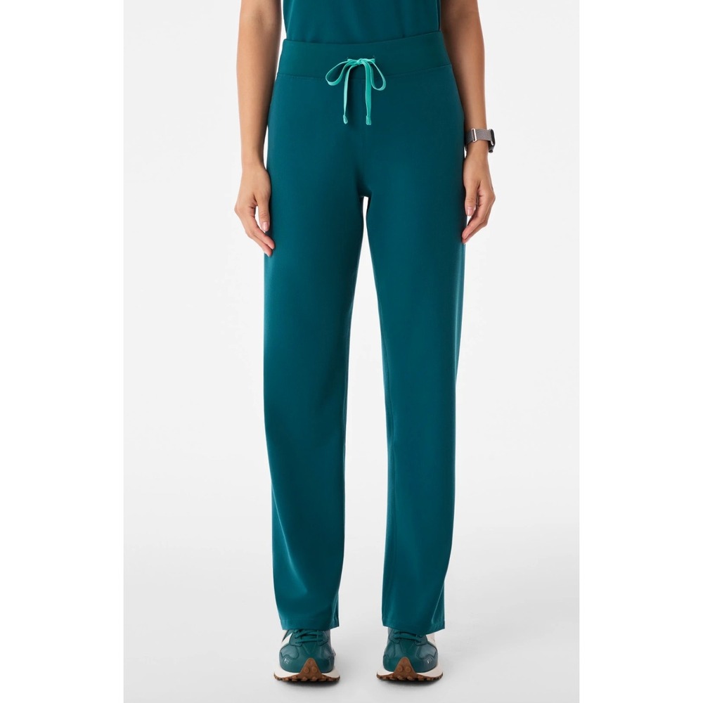 FIGS Women's Livingston Scrub Bottom Pants In Caribbean Blue Size S